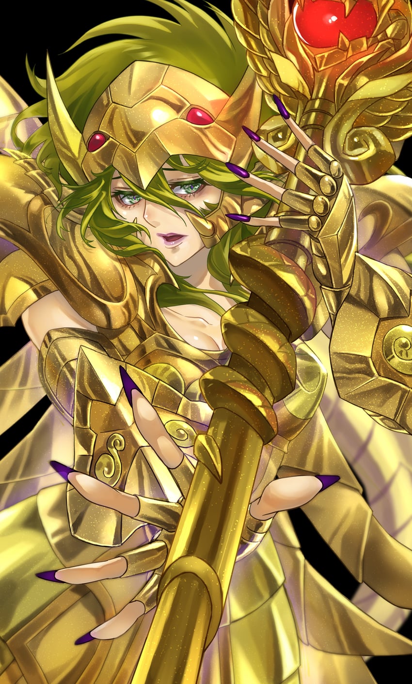ophiuchus shaina and ophiuchus odysseus (saint seiya and 1 more) drawn by katt_sun