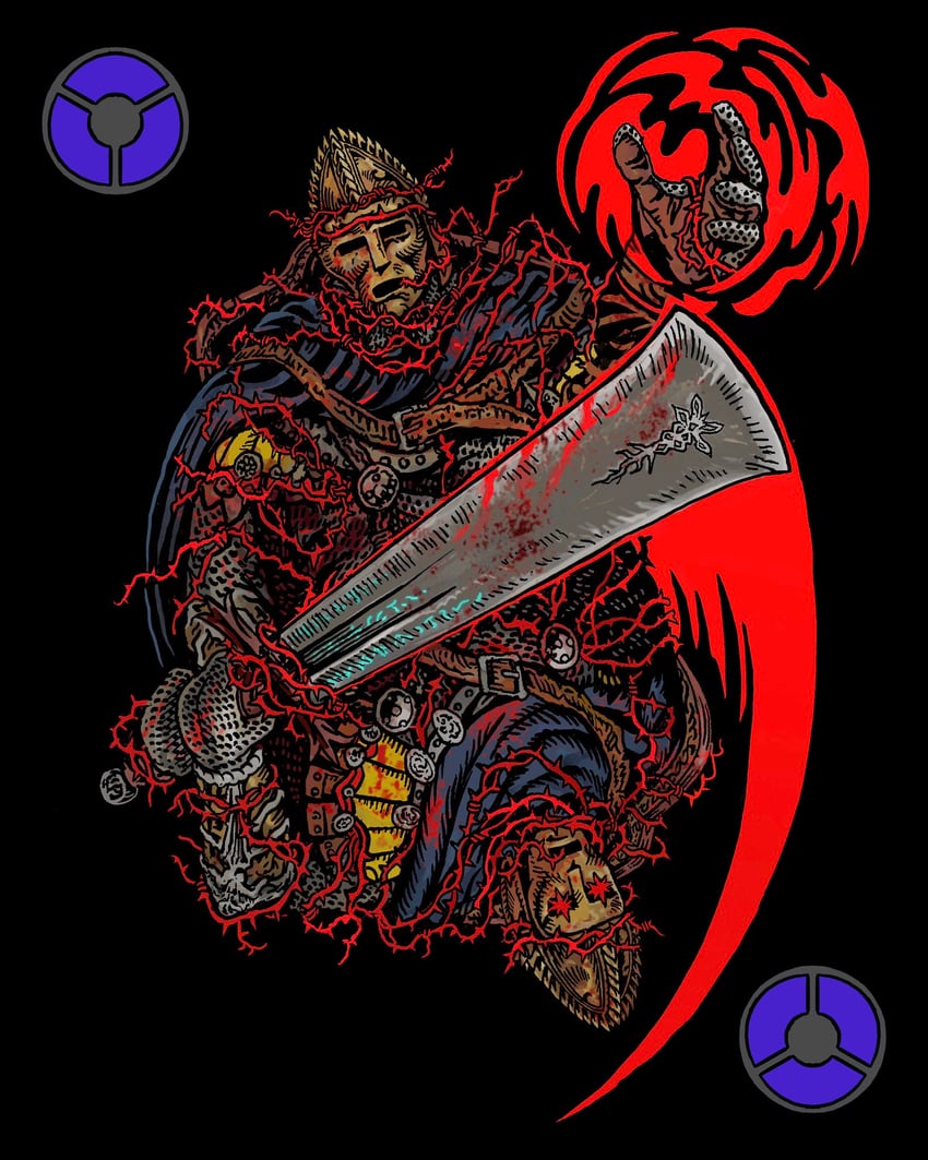 bell bearing hunter and elemer of the briar (elden ring and 1 more) drawn by sharp_sticks