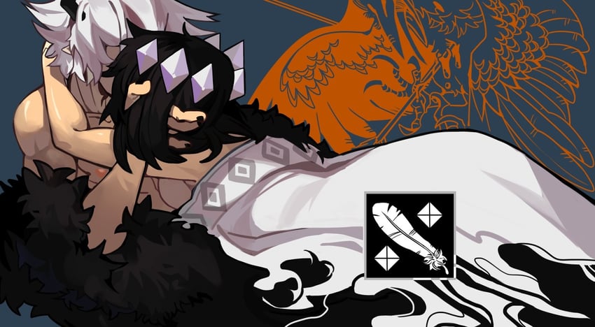 kcalb and etihw (funamusea and 1 more) drawn by knifedragon