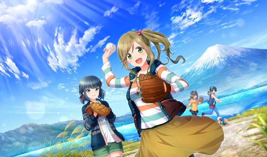 inuyama aoi, saitou ena, suzuki waka, and ukita akane (yurucamp and 2 more)