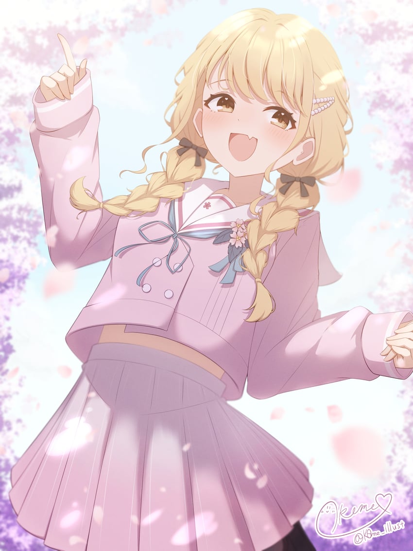 fujita kotone (idolmaster and 1 more) drawn by k0me