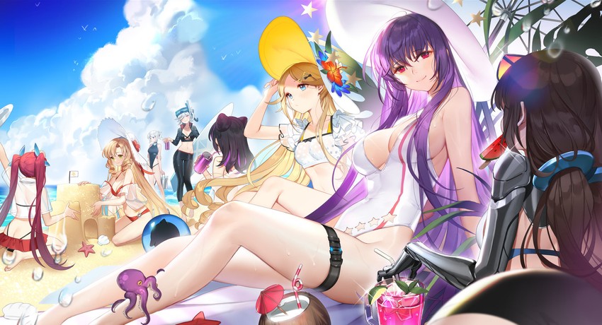 sl8, js 9, zb-26, kac-pdw, pp-19, and 3 more (girls' frontline) drawn by bahao_diqiu
