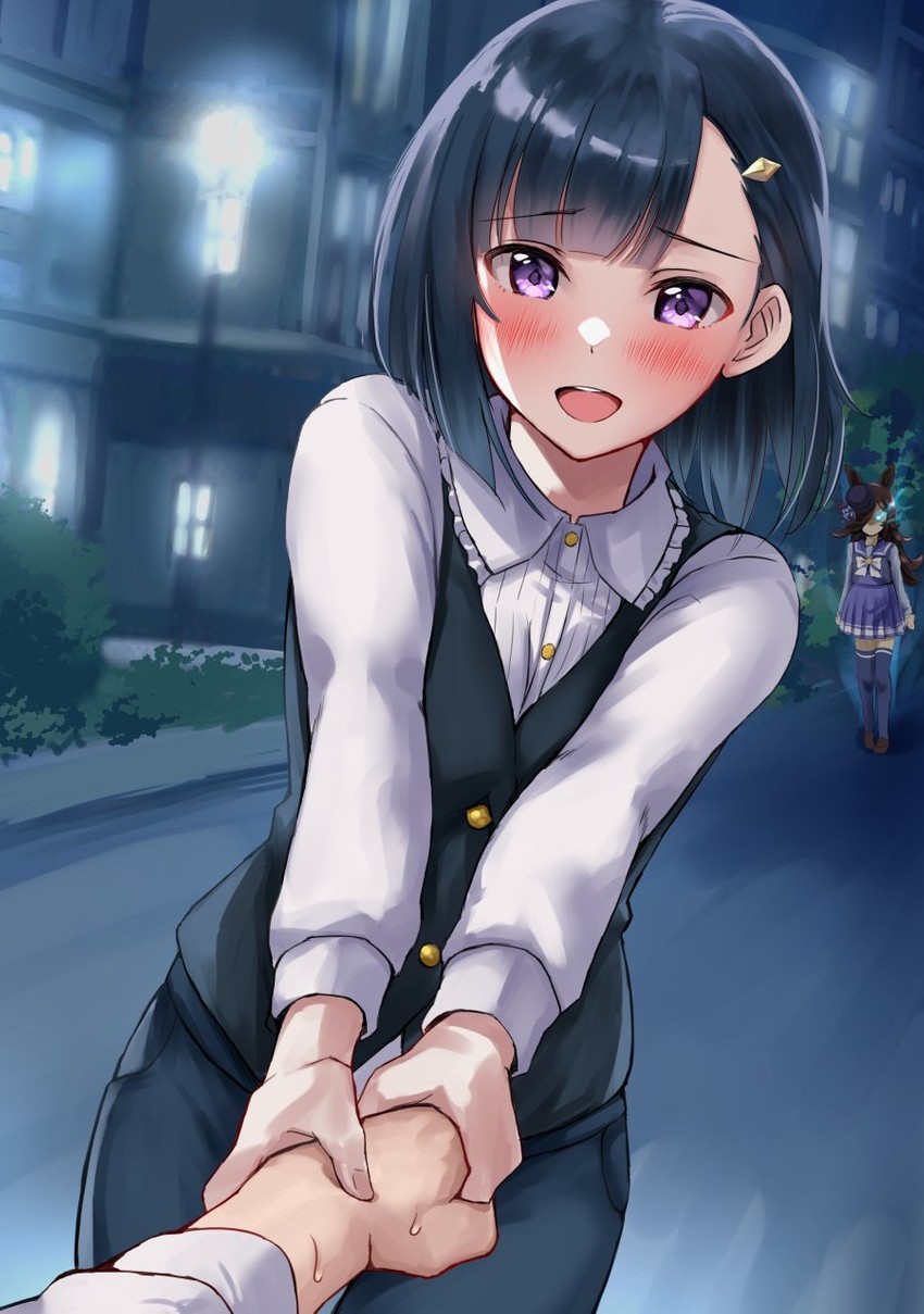 rice shower and kiryuin aoi (umamusume) drawn by sg_(esujii)