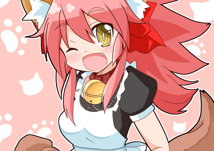 tamamo and tamamo cat (fate and 1 more) drawn by souno_ruuta