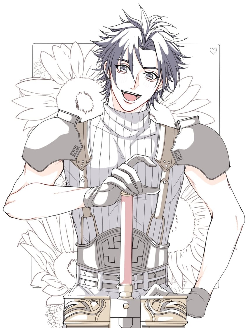 zack fair (final fantasy and 2 more) drawn by y_skk