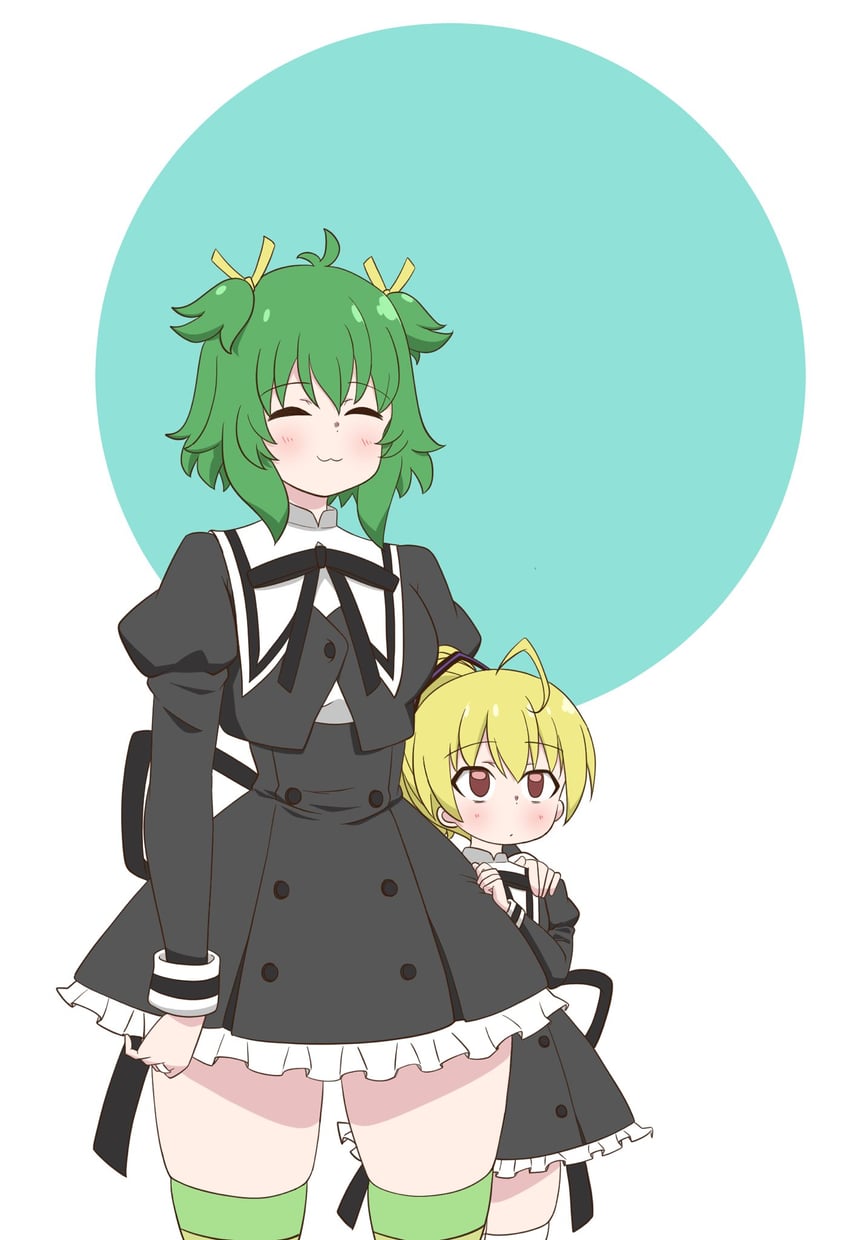 ando tazusa and yoshimura thi mai (assault lily) drawn by unu_(yayoinoasagohan)
