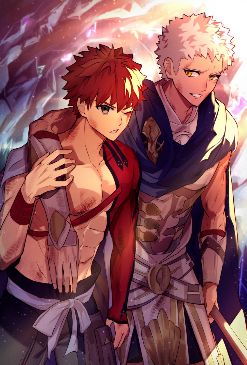 emiya shirou, senji muramasa, and ptolemy (fate and 1 more) drawn by natupath_summer