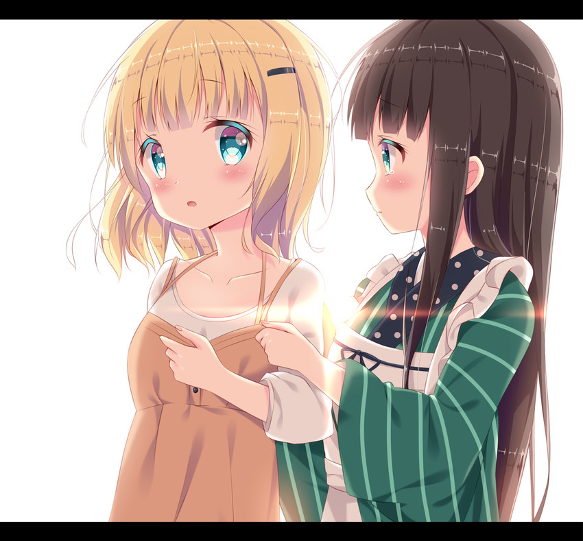 kirima syaro and ujimatsu chiya (gochuumon wa usagi desu ka?) drawn by satsuki_yukimi