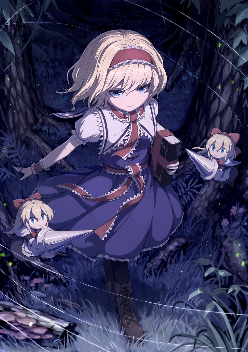 alice margatroid and shanghai doll (touhou) drawn by ranka_(tonbo)