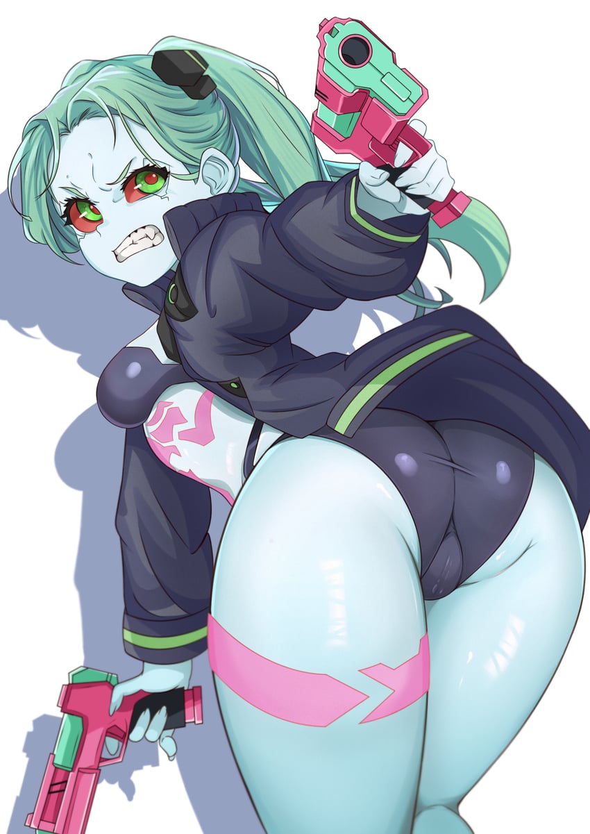 rebecca (cyberpunk and 1 more) drawn by reus_(cetta)