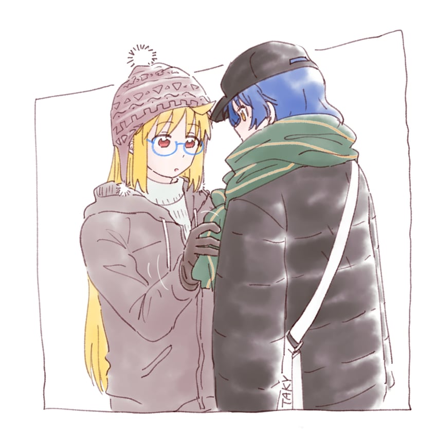 ijichi nijika and yamada ryo (bocchi the rock!) drawn by taki_ritzk0u