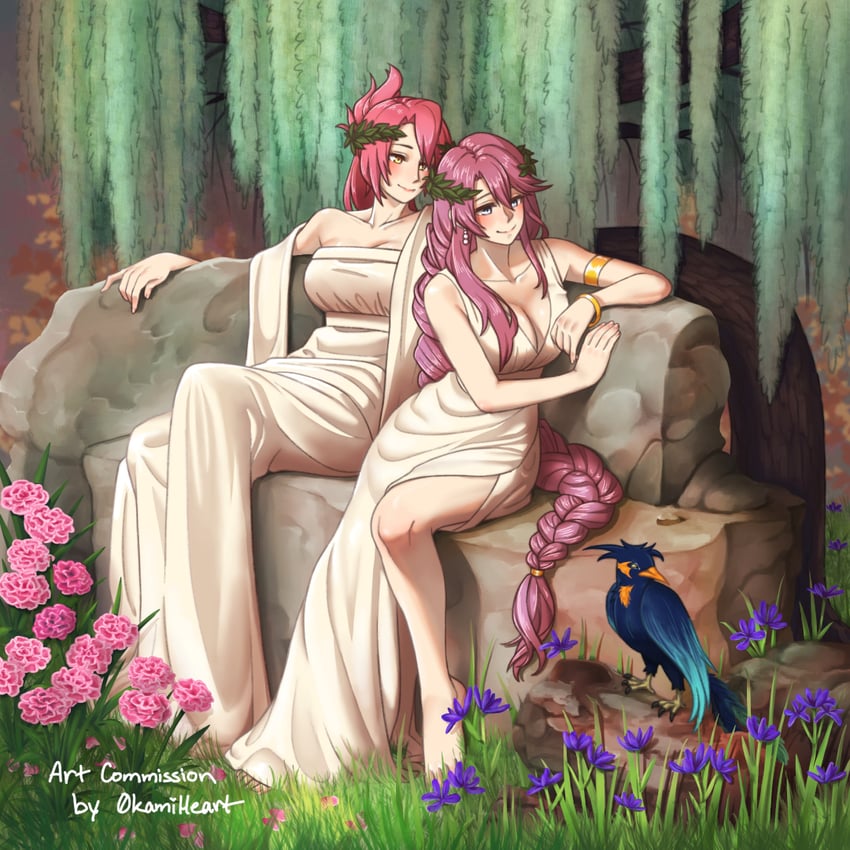 emma millstein and sara valestein (eiyuu densetsu and 2 more) drawn by 0kamiheart