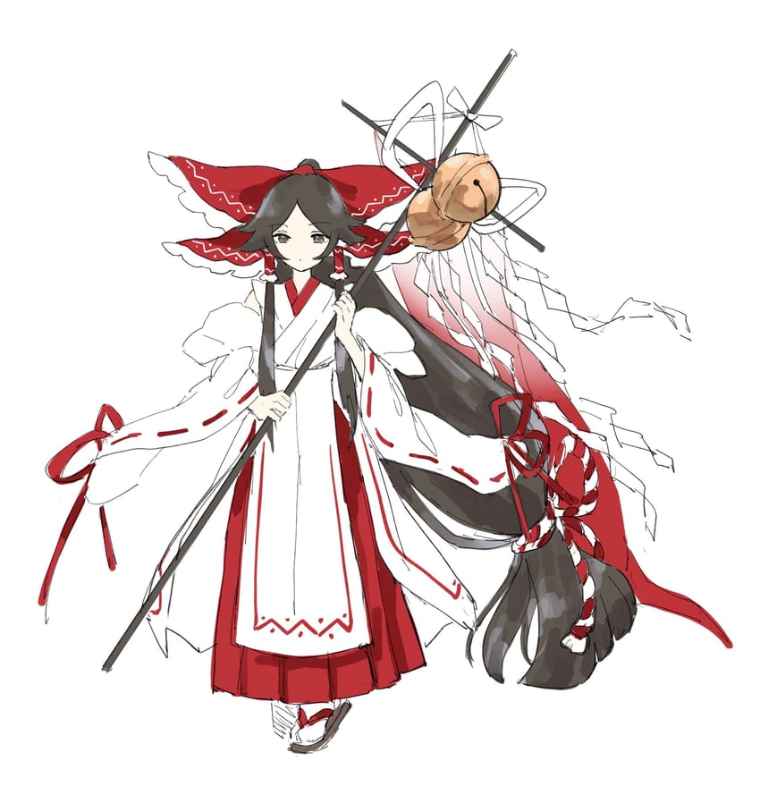 gensokyo's first hakurei miko (touhou and 1 more) drawn by aeginflash