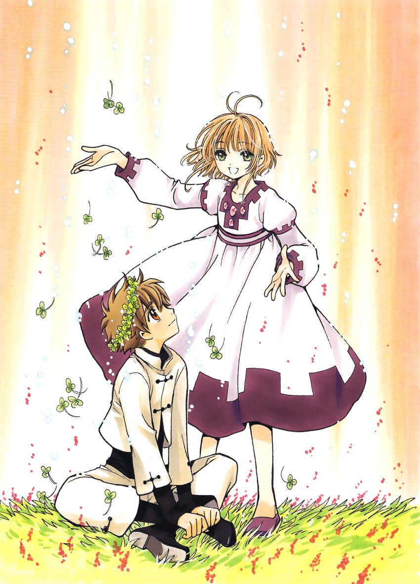 li "xiaolang" and "sakura" hime (tsubasa chronicle) drawn by clamp_(circle)