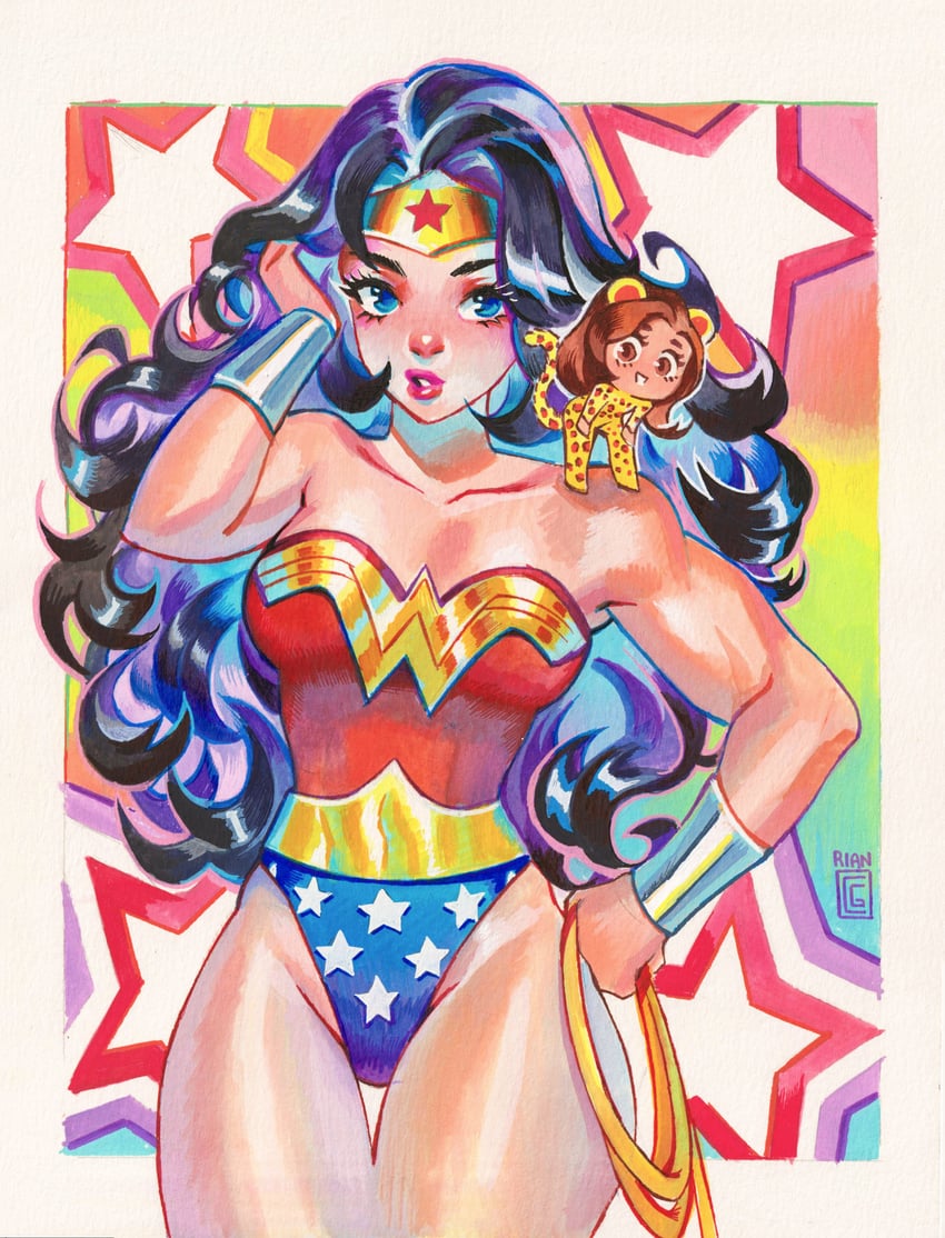wonder woman (dc comics and 1 more) drawn by rian_gonzales