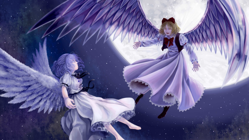 gengetsu and mai (touhou) drawn by ameya_nihachi