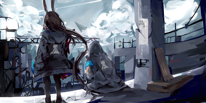 doctor, amiya, and kal'tsit (arknights) drawn by dinrlala