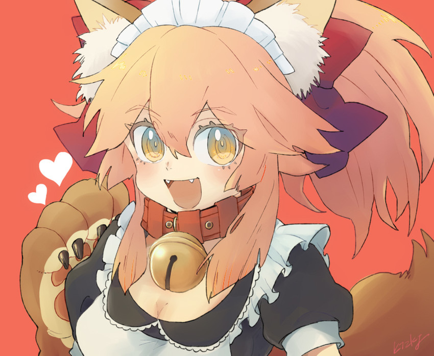 tamamo and tamamo cat (fate and 1 more) drawn by kidhukaji