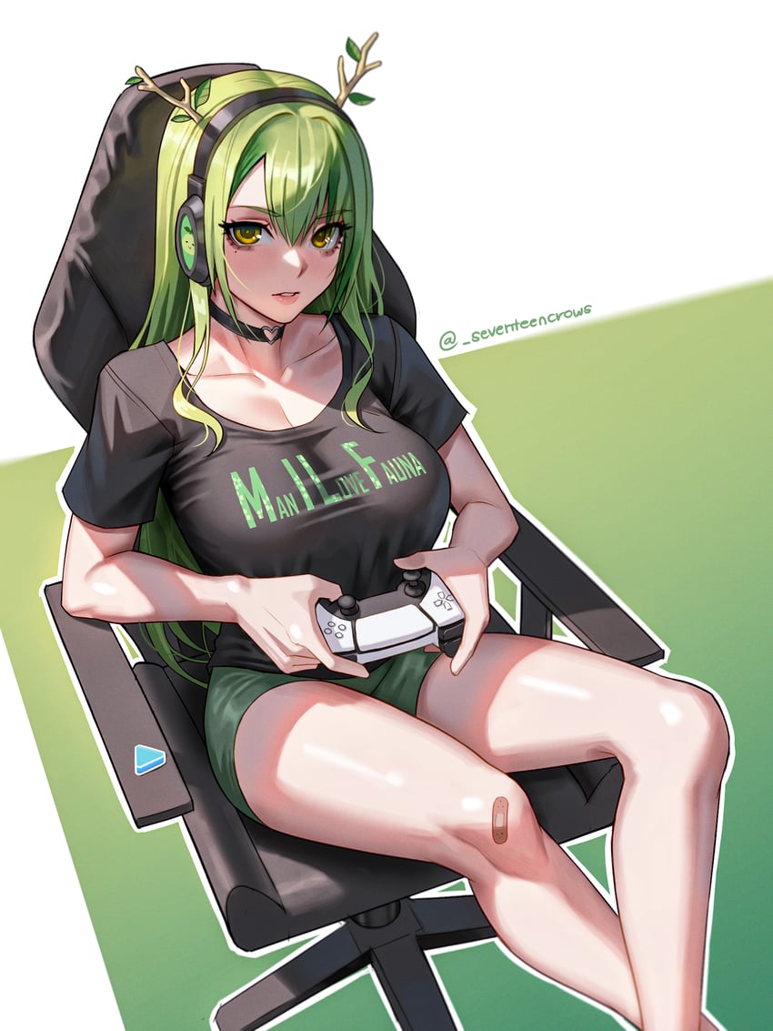 ceres fauna (hololive and 1 more) drawn by seventeencrows
