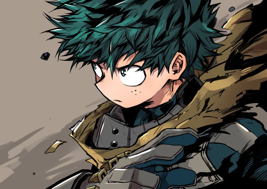 midoriya izuku (boku no hero academia) drawn by chiyaya