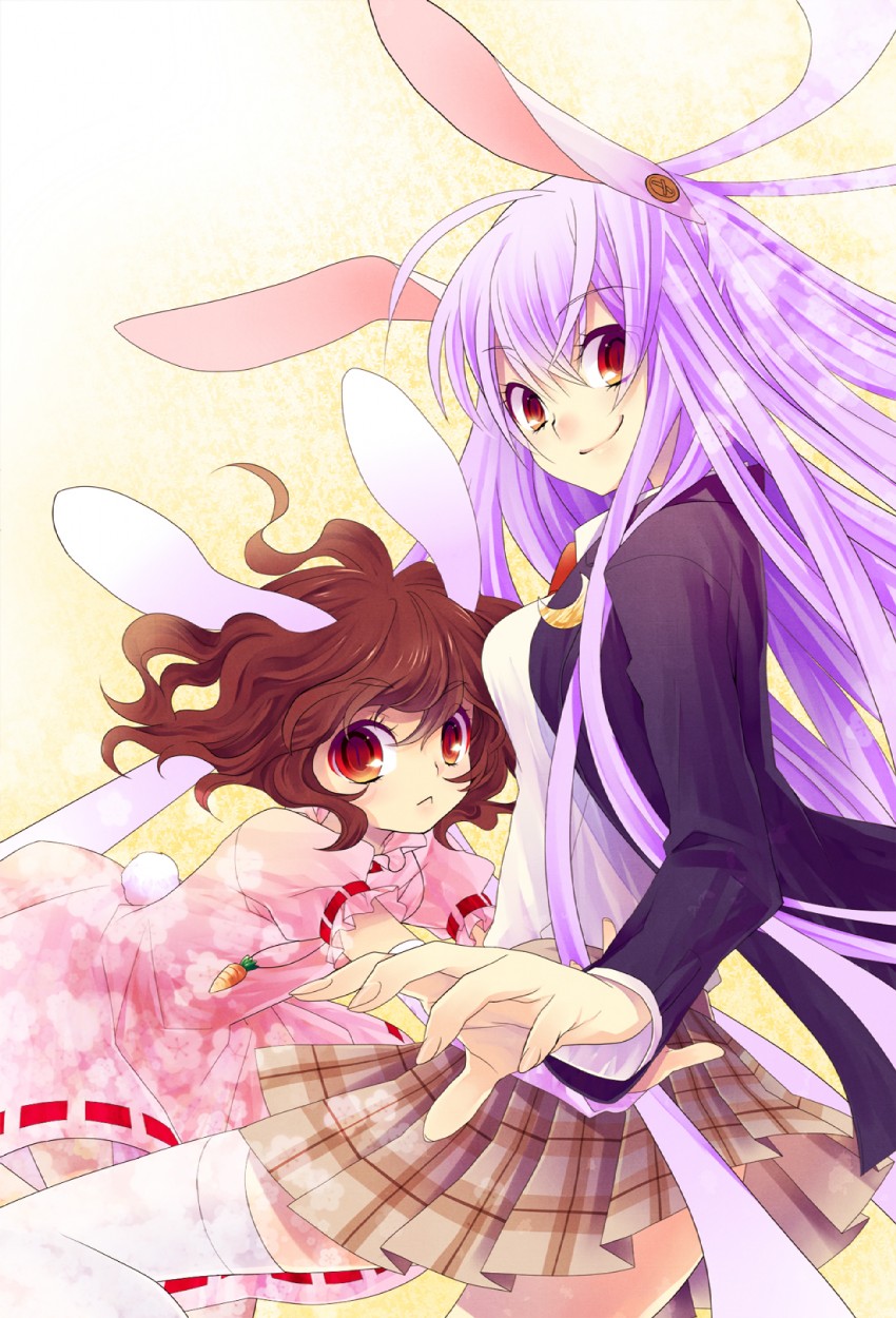 reisen udongein inaba and inaba tewi (touhou) drawn by oxstar