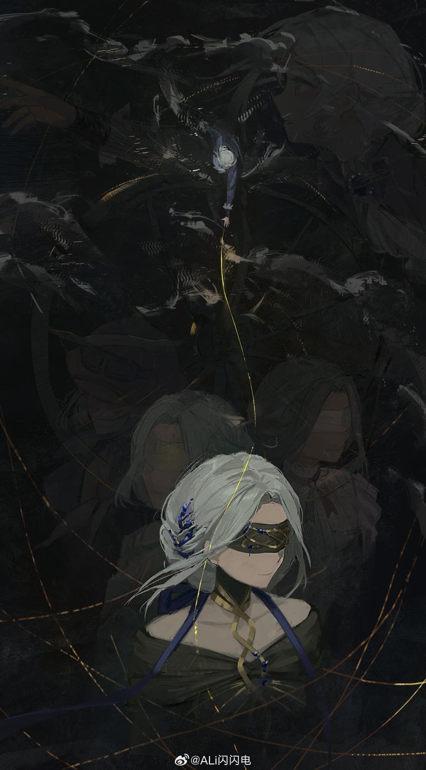 vertin, bessmert, urd, dores, and marta (reverse:1999) drawn by ali_shanshandian