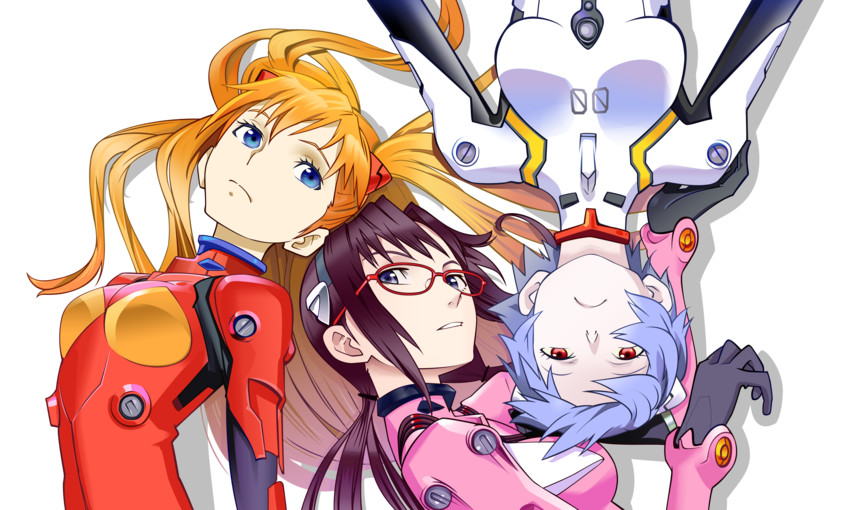 souryuu asuka langley, ayanami rei, and makinami mari illustrious (neon genesis evangelion and 2 more) drawn by deadcalm