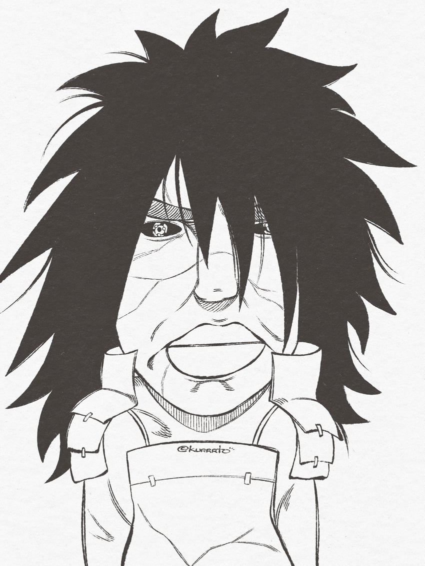 uchiha madara and chudjak (naruto and 1 more) drawn by kurrrto