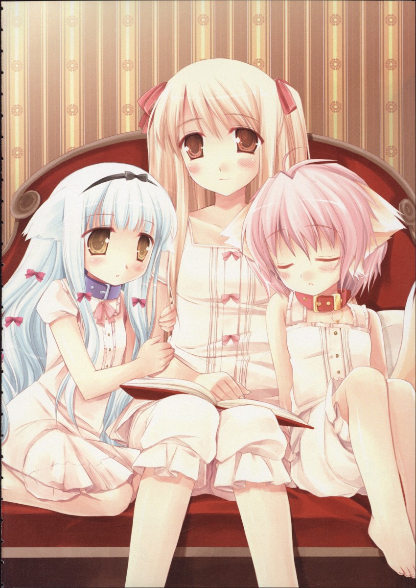 wanko, lily, and touko (wanko to lily) drawn by miyasu_risa
