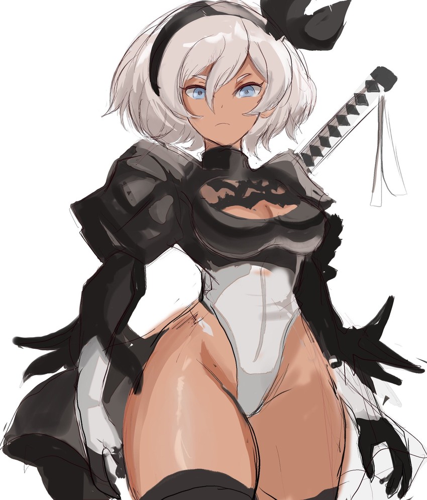 2b and bea (pokemon and 3 more) drawn by rakeemspoon
