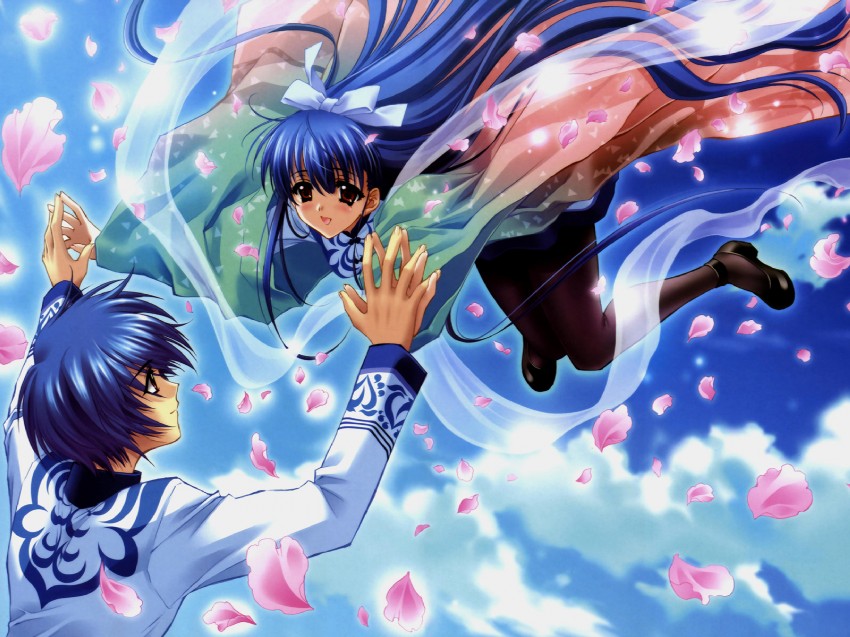 kawakabe momoka and kamiazuma touka (touka gettan) drawn by carnelian