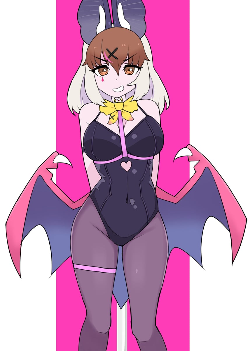 brown long-eared bat (kemono friends and 2 more) drawn by illu_(illu_stratos)