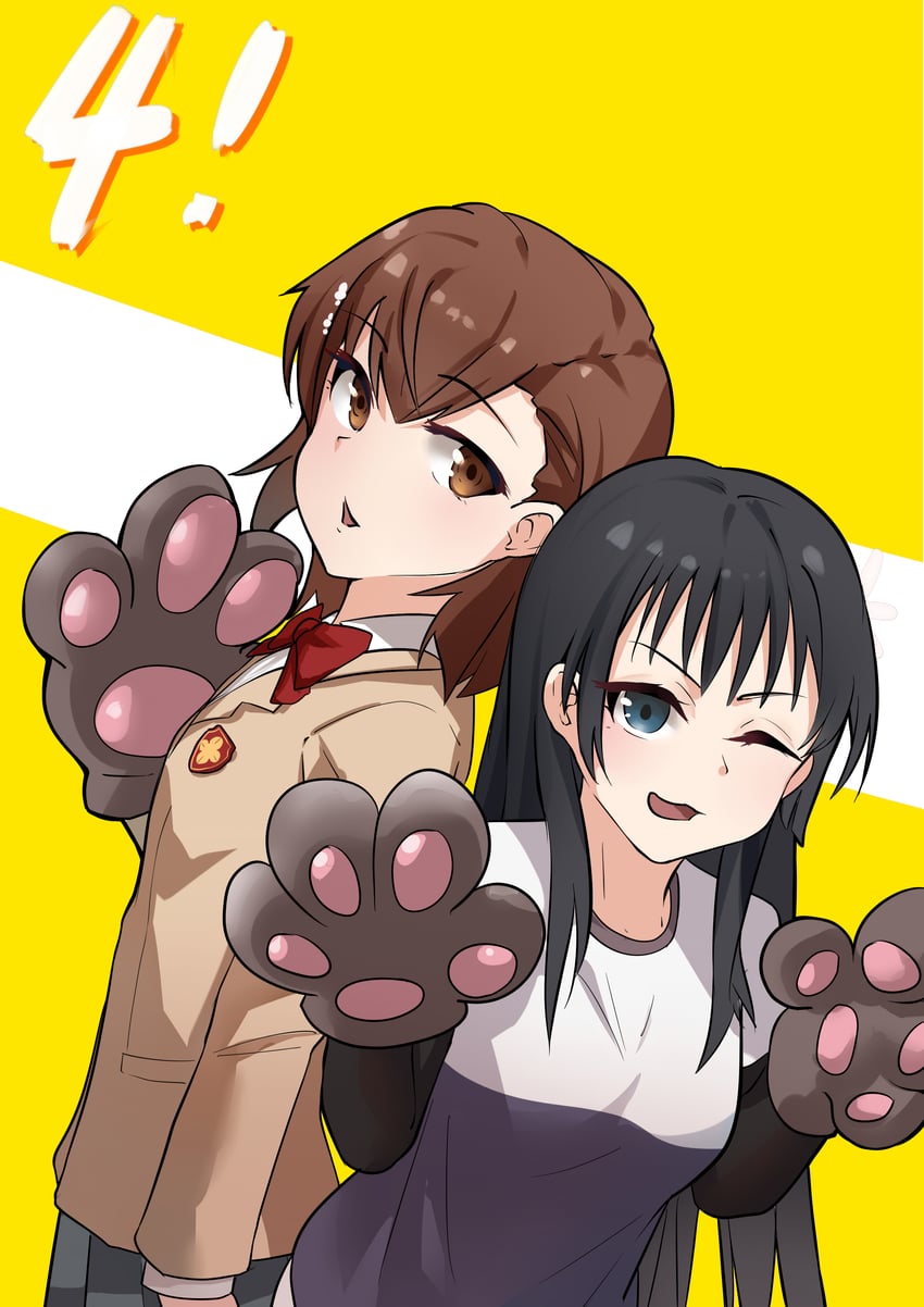 misaka mikoto and saten ruiko (toaru majutsu no index and 1 more) drawn by d301217