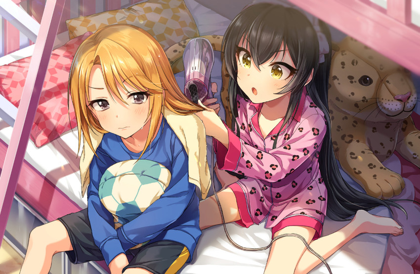 yuuki haru and matoba risa (idolmaster and 1 more) drawn by zattape