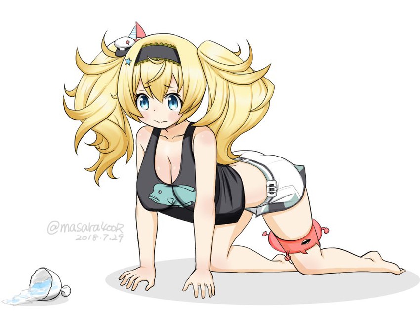 gambier bay and enemy lifebuoy (kantai collection) drawn by masara_(chuujou)