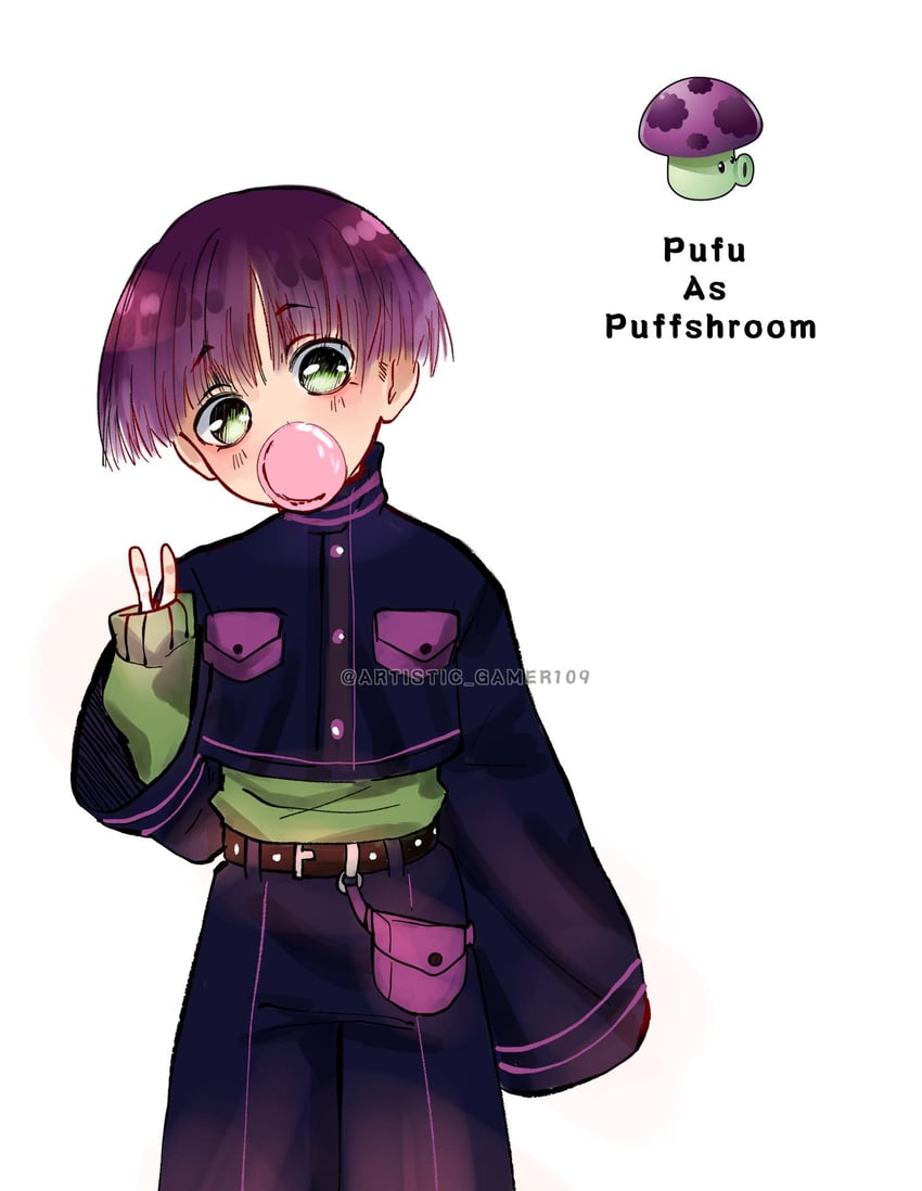 puff-shroom (original and 1 more) drawn by reka_san