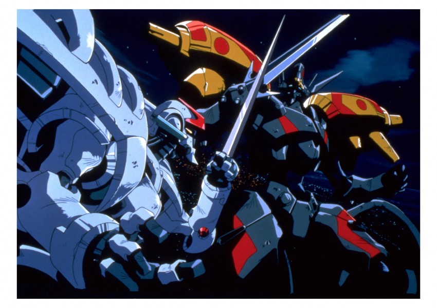 orgun, evoluder lang, and detonator lang (detonator orgun) drawn by oobari_masami