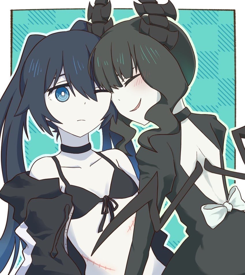 black rock shooter and dead master (black rock shooter) drawn by natue_sandayo