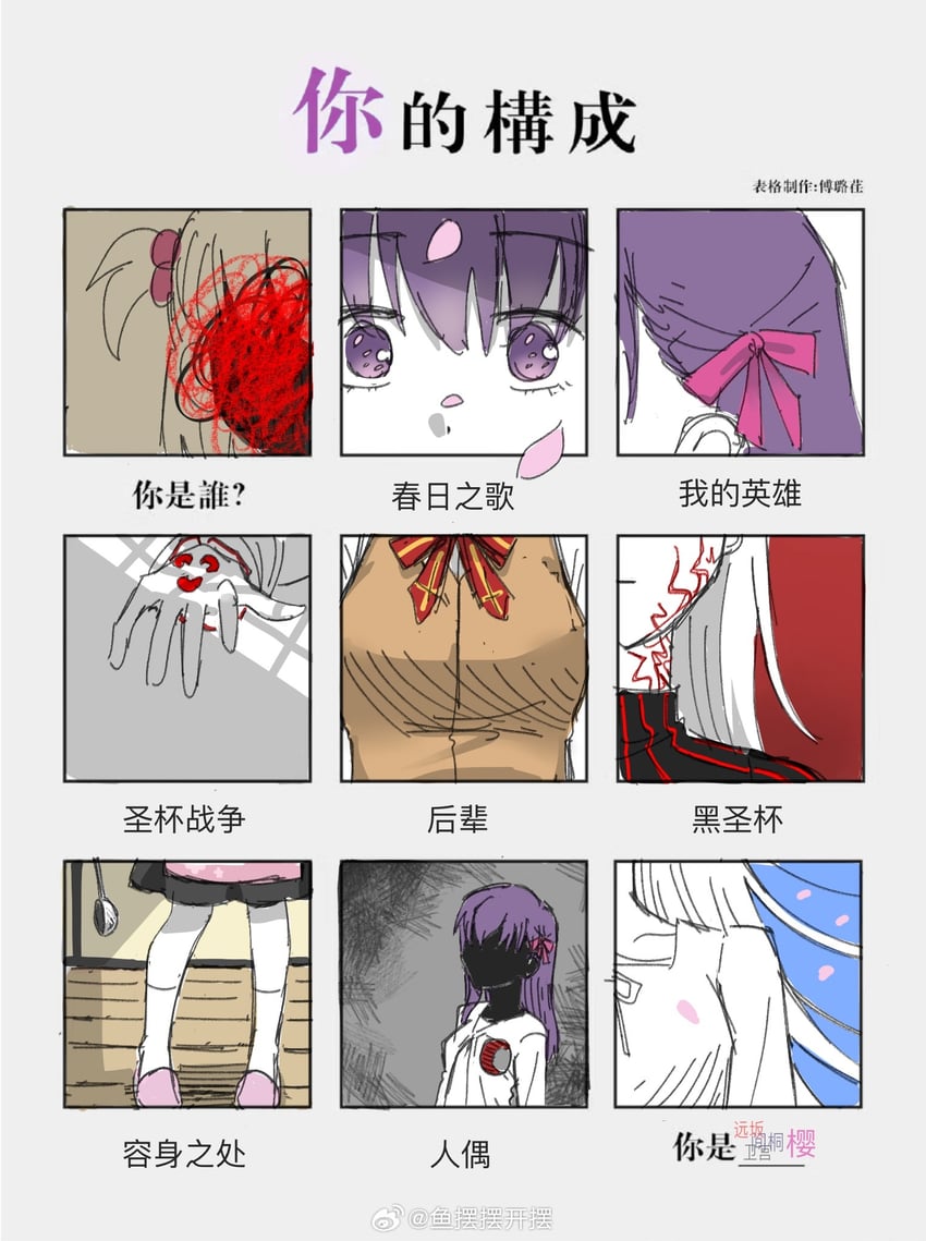 matou sakura, dark sakura, and tohsaka sakura (fate and 3 more) drawn by yubaibaikaibai