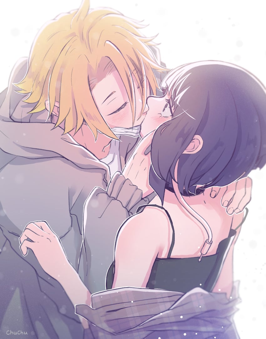 jiro kyoka and kaminari denki (boku no hero academia) drawn by ye_77i