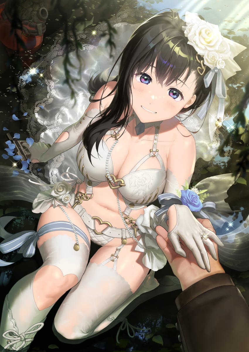commander and marian (goddess of victory: nikke) drawn by goldcorn