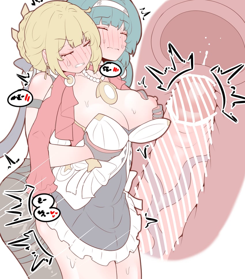 evelyn chevalier and astra yao (zenless zone zero) drawn by physisyoon