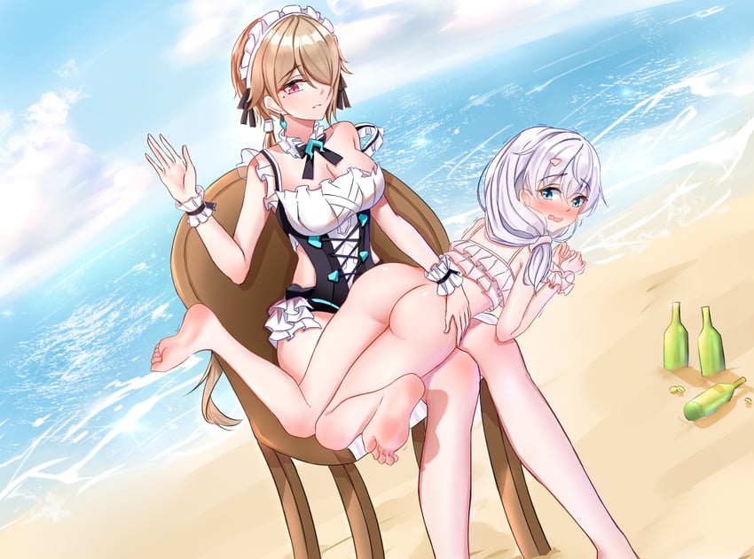 theresa apocalypse and rita rossweisse (honkai and 1 more) drawn by ying_ling