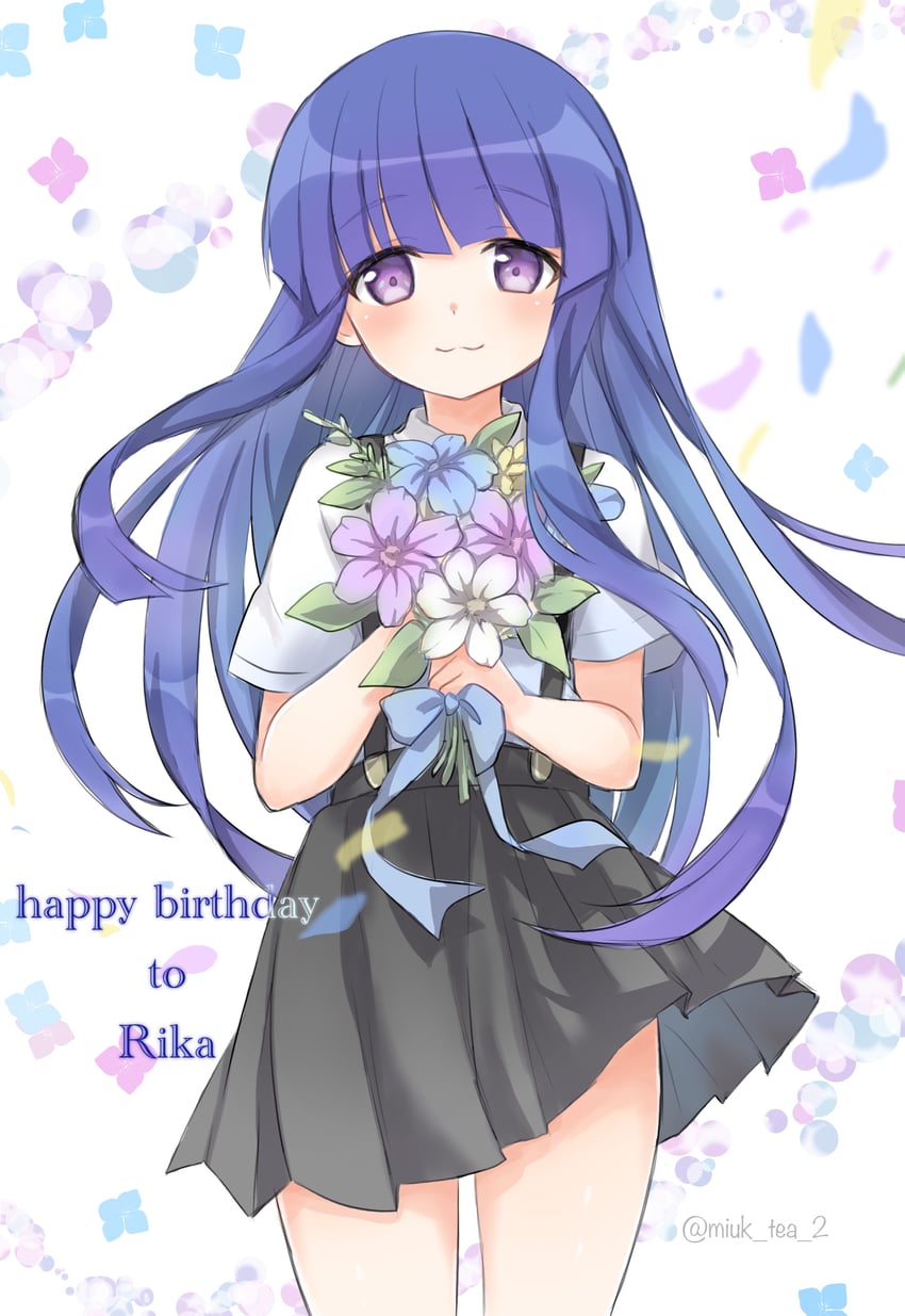 furude rika (higurashi no naku koro ni) drawn by sweet_miuk_tea