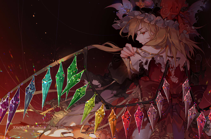 flandre scarlet (touhou) drawn by kawacy