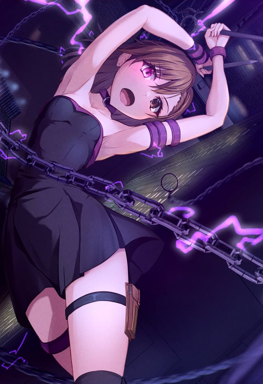 misaka mikoto and medusa (fate and 3 more) drawn by k3rd