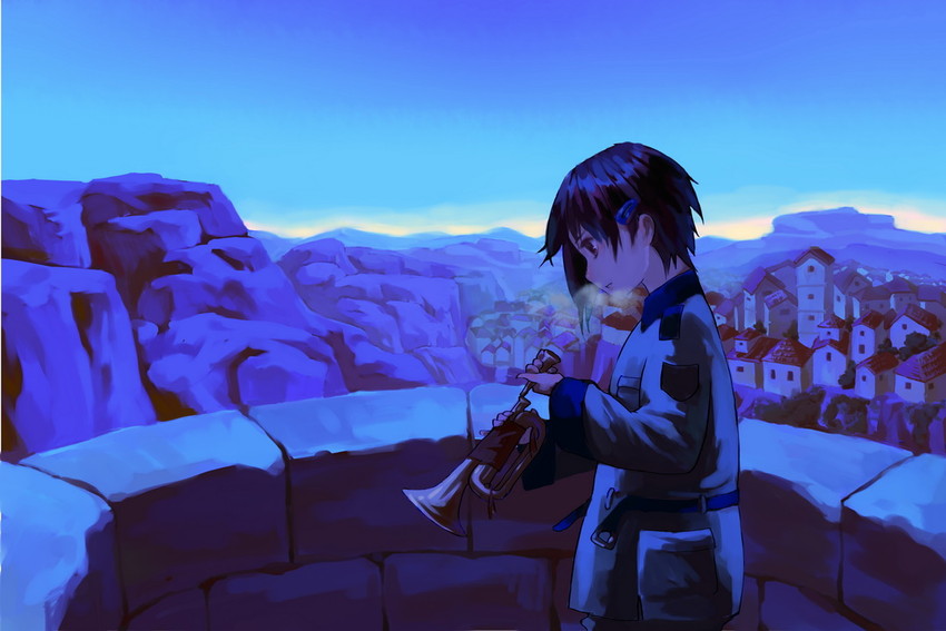 sorami kanata (sora no woto) drawn by xiaowen