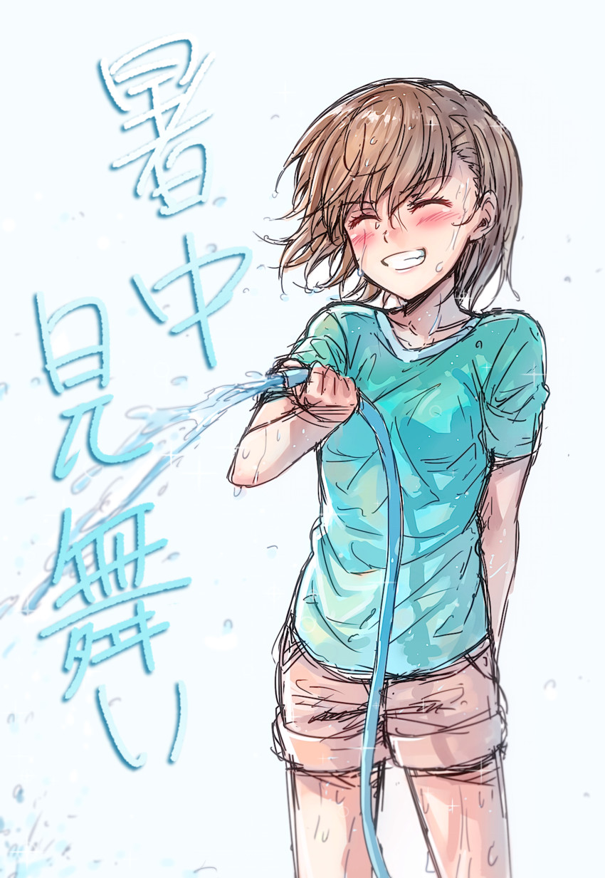 misaka mikoto (toaru majutsu no index and 1 more) drawn by isshi_pyuma