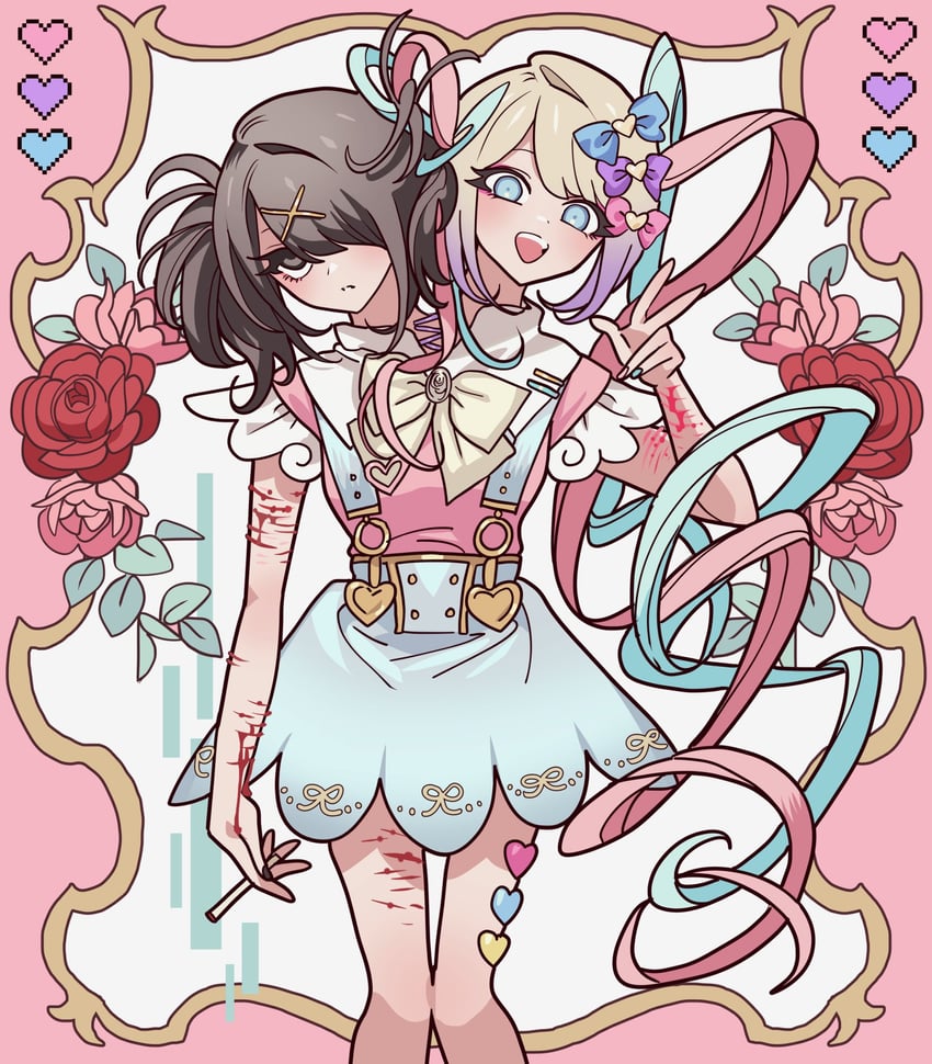 chouzetsusaikawa tenshi-chan, ame-chan, and chou ame-chan (needy girl overdose) drawn by meremero