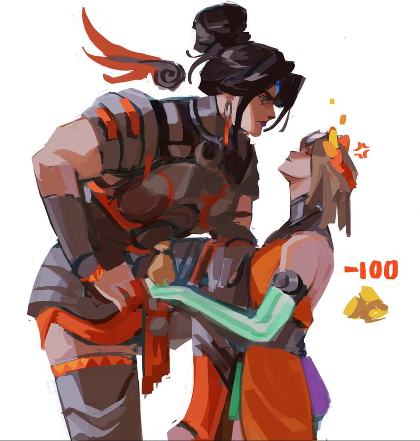 melinoe and nemesis (hades and 1 more) drawn by tatsumiboobs69
